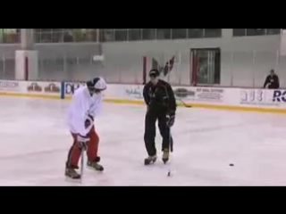 ovechkin learns hockey tricks